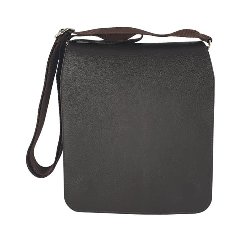 Geanta barbati din piele naturala-maro