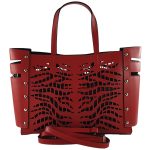 Geanta dama din piele naturala Adele-rosu