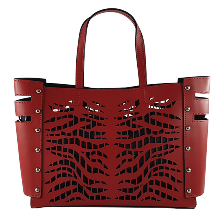 Geanta dama din piele naturala Adele-rosu