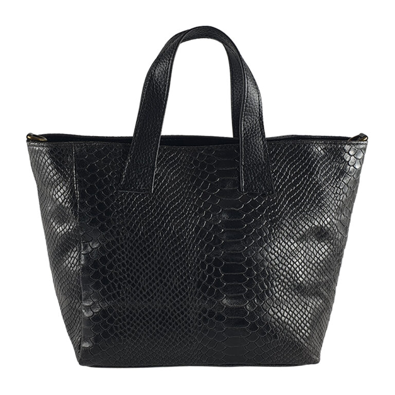 Geanta dama din piele naturala Aida-negru