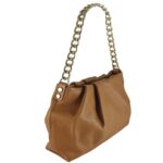 Geanta dama din piele naturala Aria-maro cognac
