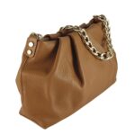 Geanta dama din piele naturala Aria-maro cognac