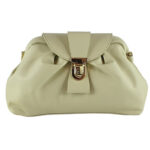 Geanta dama din piele naturala Ariana-crem