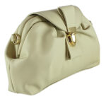 Geanta dama din piele naturala Ariana-crem