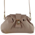 Geanta dama din piele naturala Ariana-roz antic