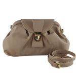 Geanta dama din piele naturala Ariana-roz antic