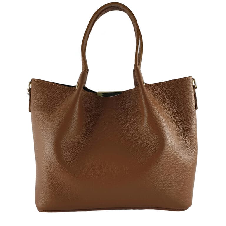 Geantă dama din piele naturala Elisa - maro