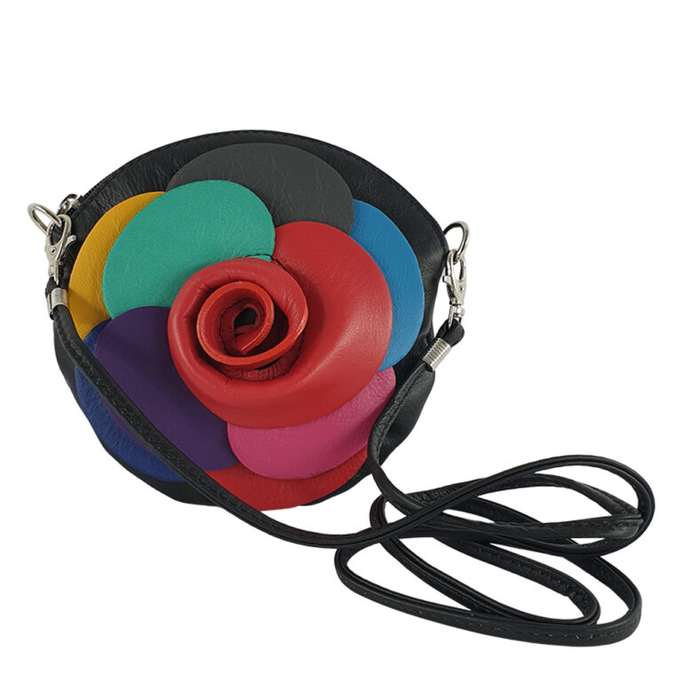 Poșeta dama din piele naturala Evelin-negru