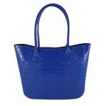 Geanta dama din piele naturala Karina-albastru