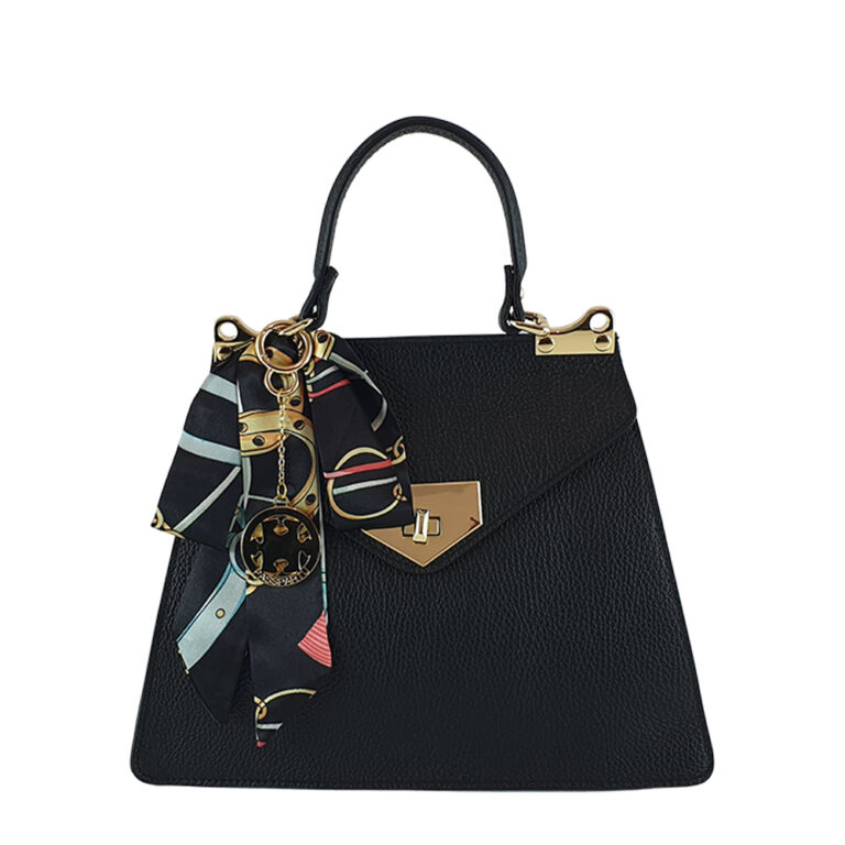 Geantă dama din piele naturala Mia-negru