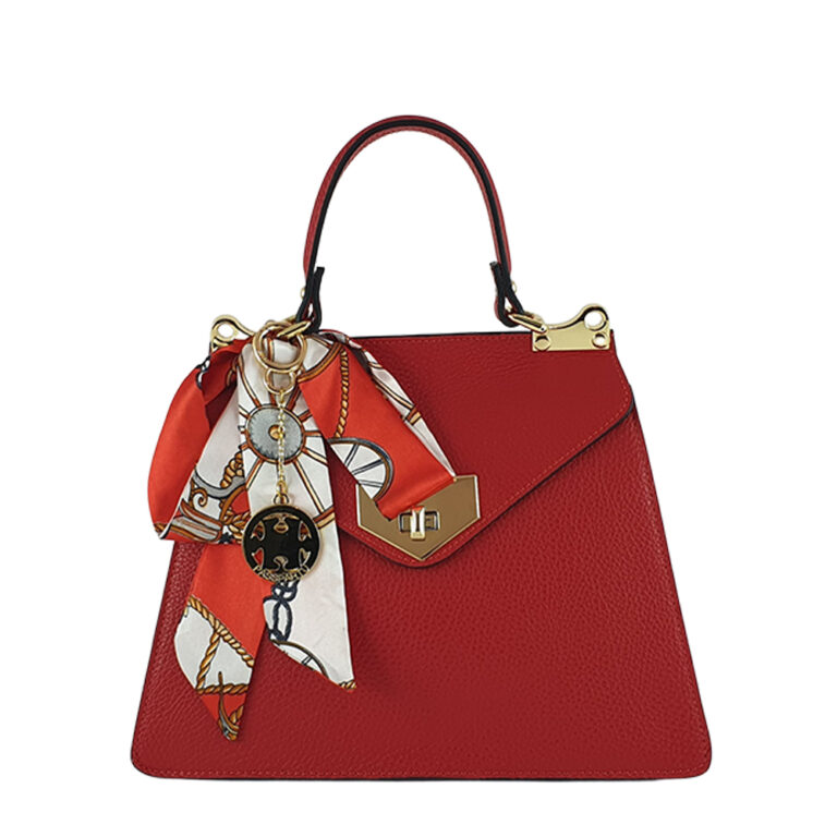 Geantă dama din piele naturala Mia-rosu