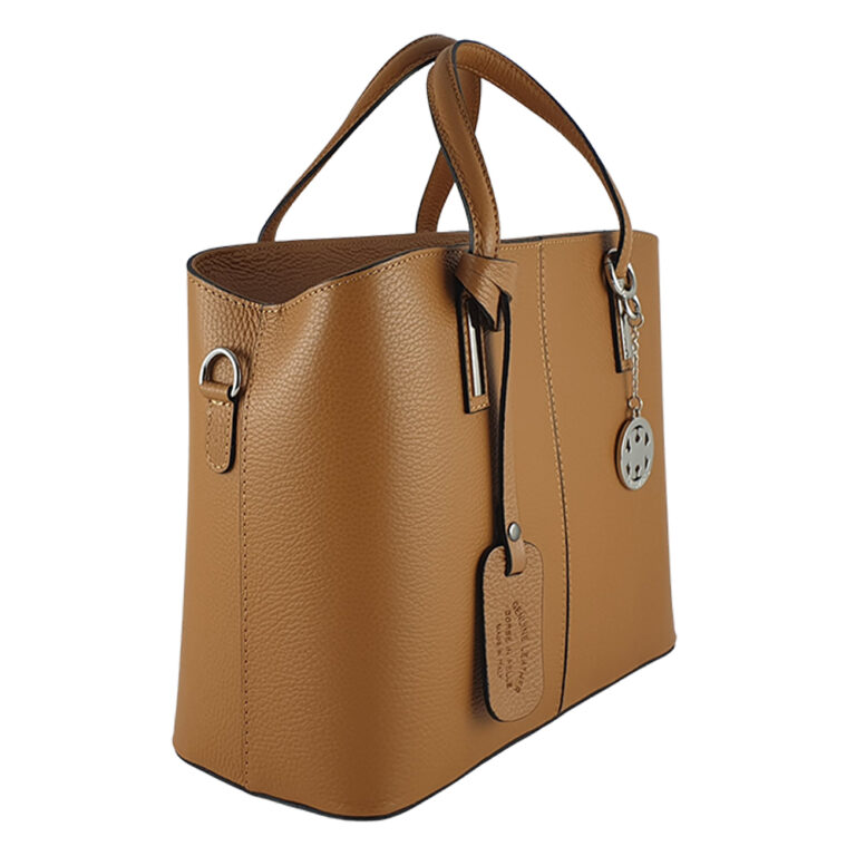 Geantă dama din piele naturala Olimpia-maro