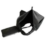 Geanta shopper din piele naturala Dasha-negru