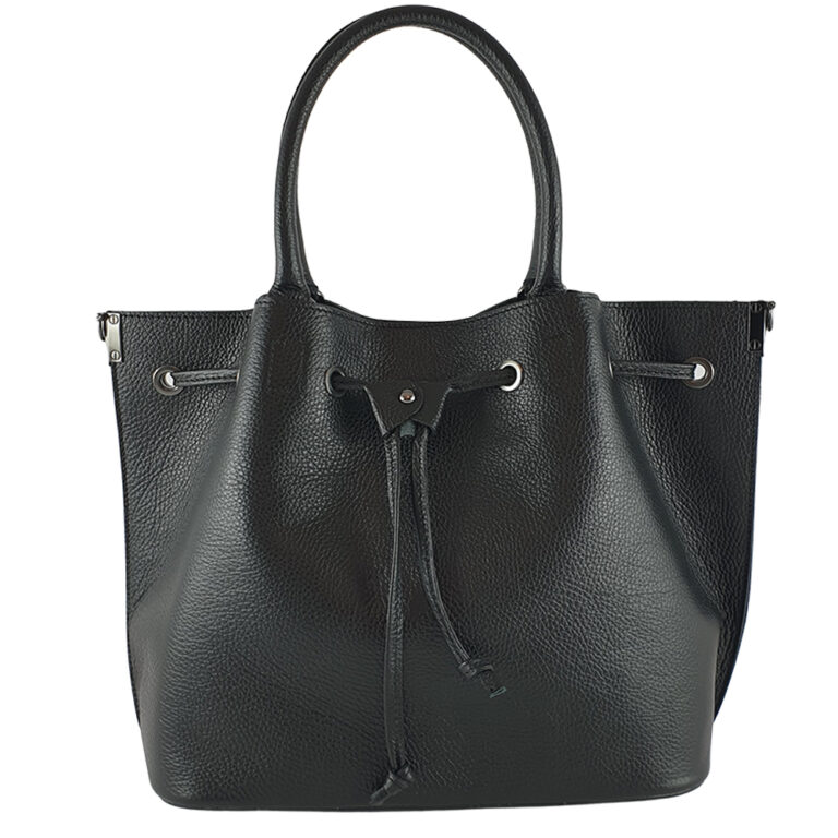 Geantă dama din piele naturala Erica-negru