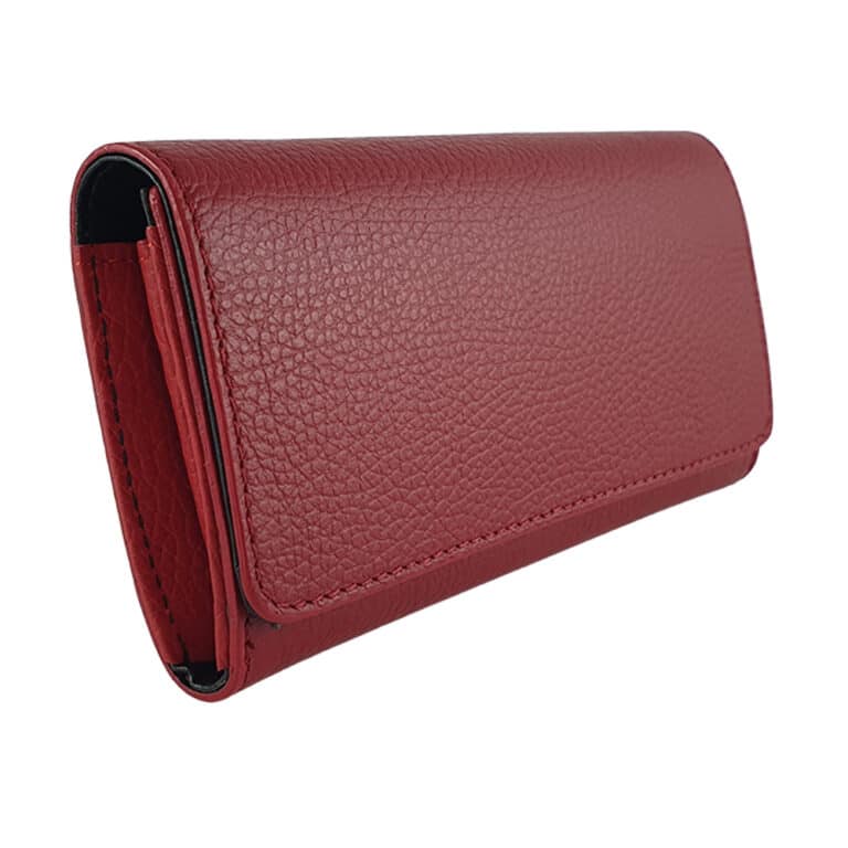 Portofel dama din piele naturala Valeria-rosu