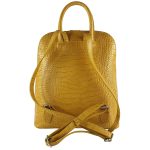 Rucsac piele naturala galben sonia- passpartu 3