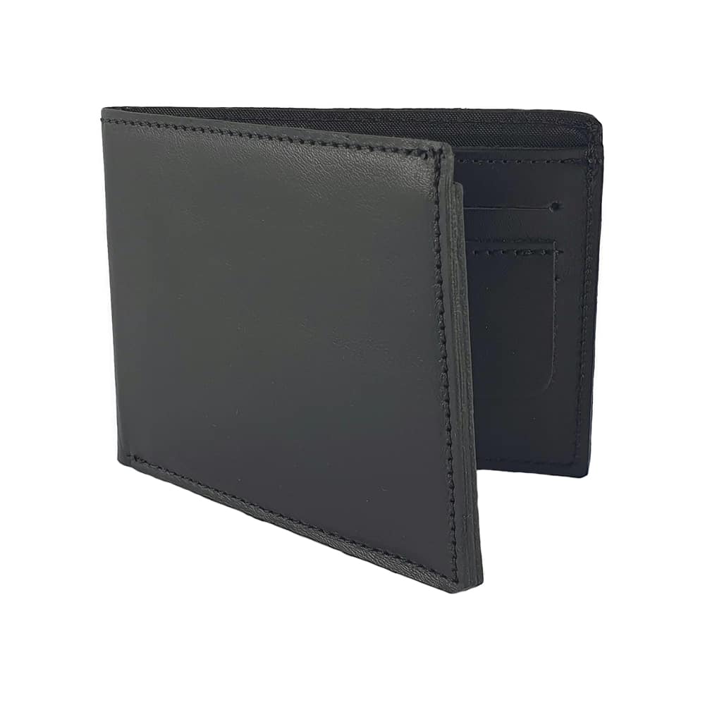 Portofel bărbați piele naturala slim-negru Portofel bărbați piele naturala slim-negru - imagine 1