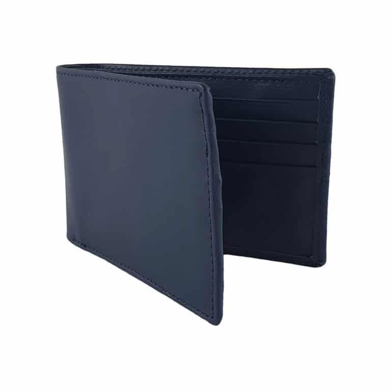 Portofel bărbați piele naturala slim - bleumarin