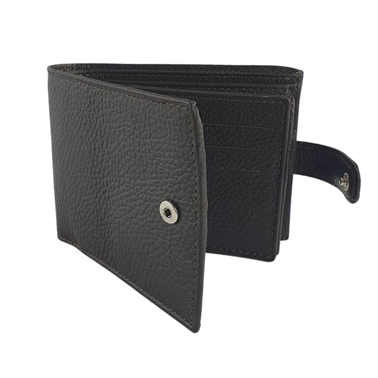 Portofel clasic bărbați piele naturala-maro